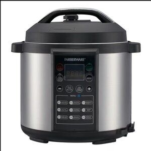 Farberware Programmable Digital Pressure Cooker, 6qt stainless steel